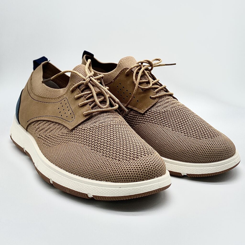 Zapatillas Zapato Rejilla Elástico Cámel