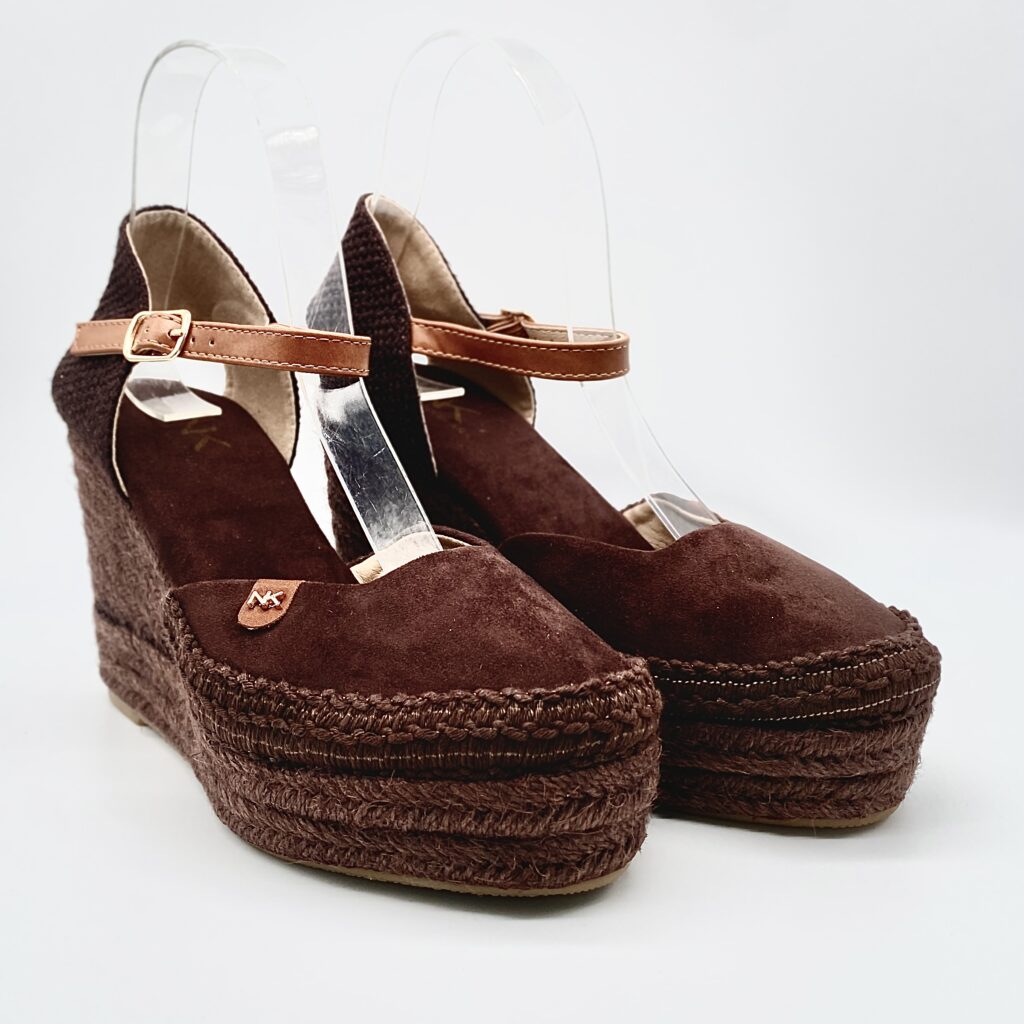Sandalias Cuña Esparto Chocolate