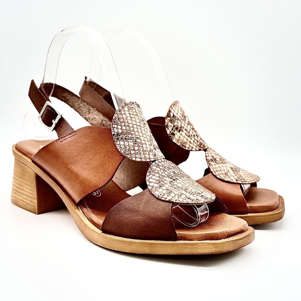 Sandalias Jordana Tacón Medio Círculos