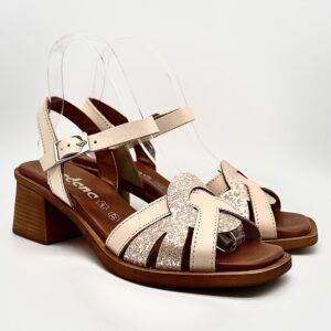 Sandalias Jordana Tacón Medio Tiras