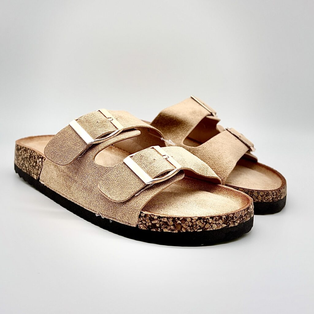 Sandalia Planas Hebilla Beige